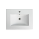 Bnk Naga Ceramic Vanity Top Square Bowl Gloss White 1 Tap Hole 600X460X180Mm Pb 01060
