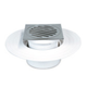Universal Leak Control Kit Incl Square Grate 80 X 50Mm Chrome With Twist Top