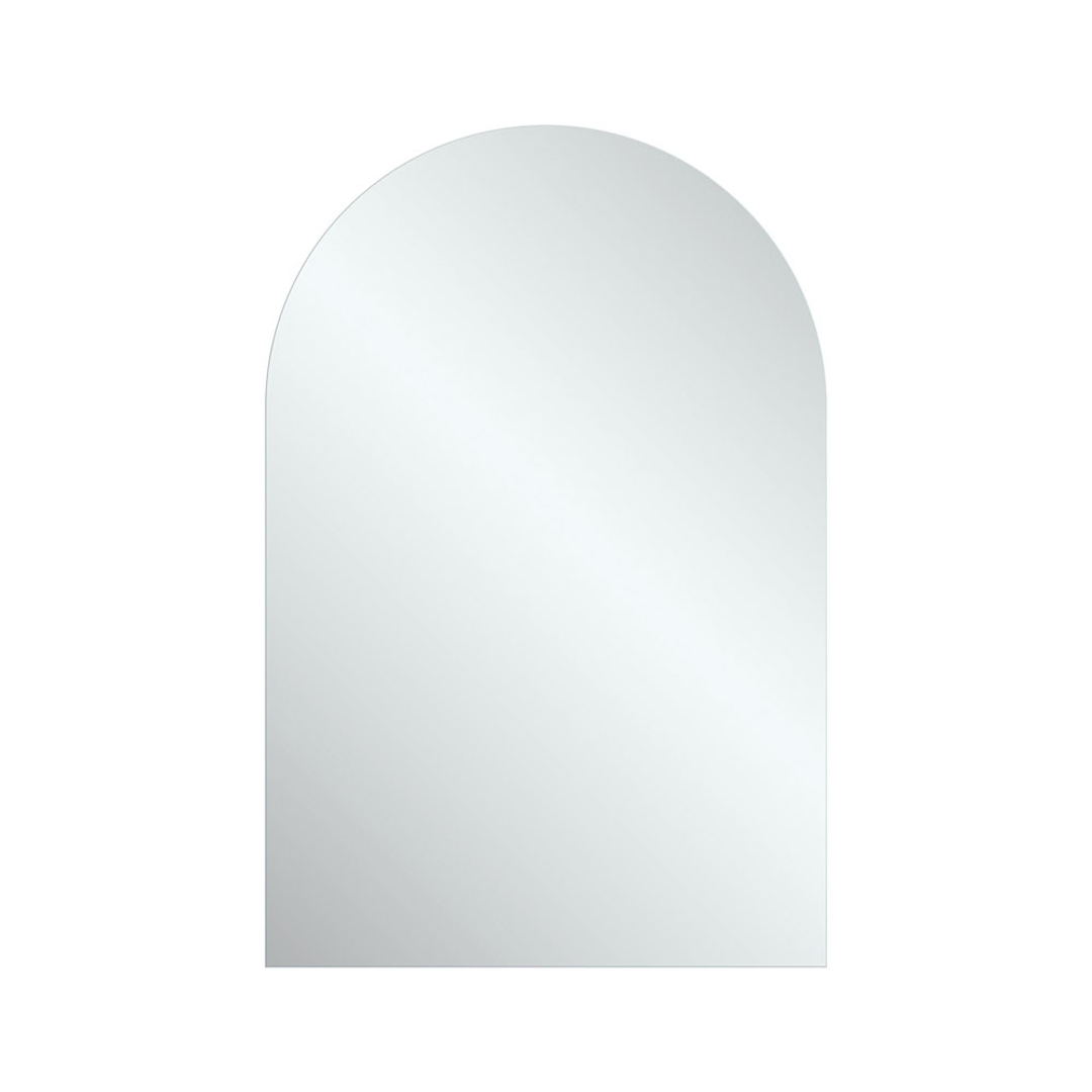 Fienza Mirror Arch Pencil Edge 600X 900mm 5mm Glass Glue On No Brkt Or Vinyl Back