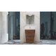 Belbagno Piramid 650mm Floor Standing Vanity White Oak 650 X 520 X 800