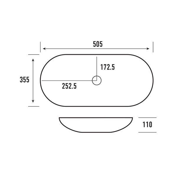 Castano Positano Ss Teardrop Basin Concrete Posovssbc