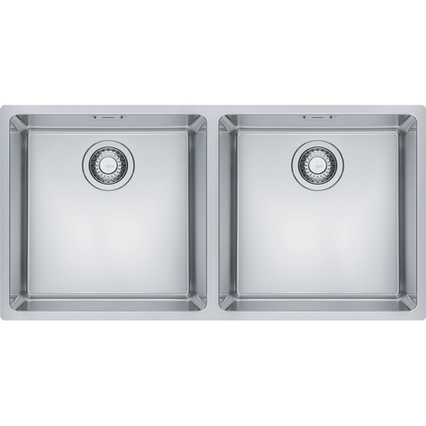 Franke Maris Double Bowl 3 Way Install Stainless Steel Sink Mrx220-40/40
