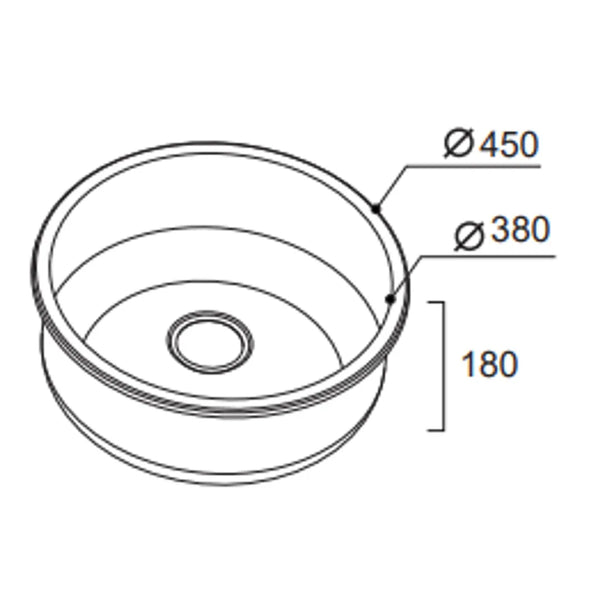 Abey Yarra Single Bowl Bar Sink 450mm - Burdens Plumbing