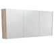 Fienza Universal Mirror Cabinet 1500 With Scandi Oak Side Panels Psc1500S