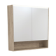Fienza Led Mirror Cabinet 900 With Display Shelf Scandi Oak