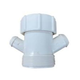 Plastec 50Mmx60Mm. Trap Extension With Dble D/W Nipple 15252
