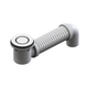 Bounty Plug & Waste Bath Bend Pop Down With Connector Matt White
