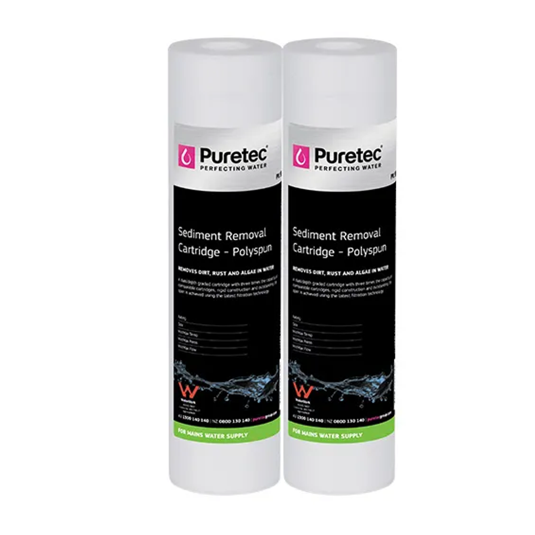 PURETEC POLYSPUN SEDIMENT CARTRIDGE 10' TWIN PACK 5UM  PX051-2