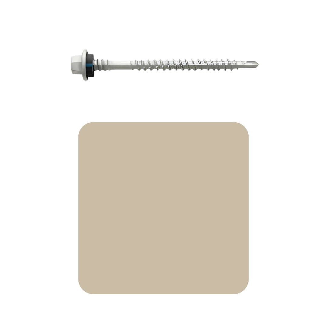Roofing Screw Timber/Metal M6# 65mm Colorbond (1000 Pack)
