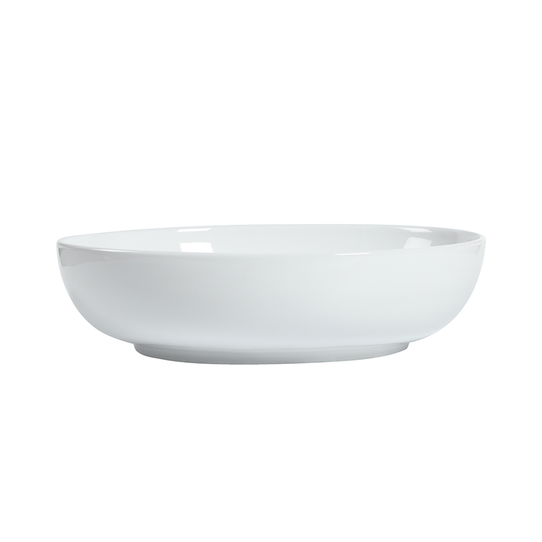 Zumi Pesini Basin 520X395X130Mm Gloss White With 40Mm Gloss White Pop Up Waste & Adaptor