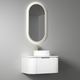 Aulic Petra Mark Ii Wall Hung 750 Cabinet With Palis White Flat Quartz Stone Top