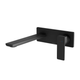 Phoenix Gloss Mkii Wall Basin / Bath Mixer Set 200Mm Matt Black