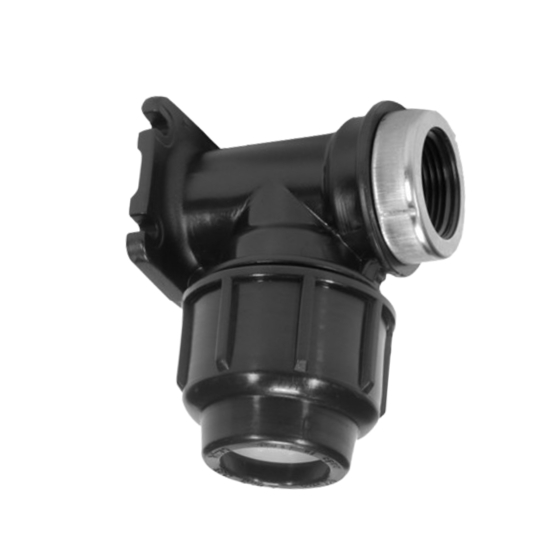 Poly Metric Lugged Elbow