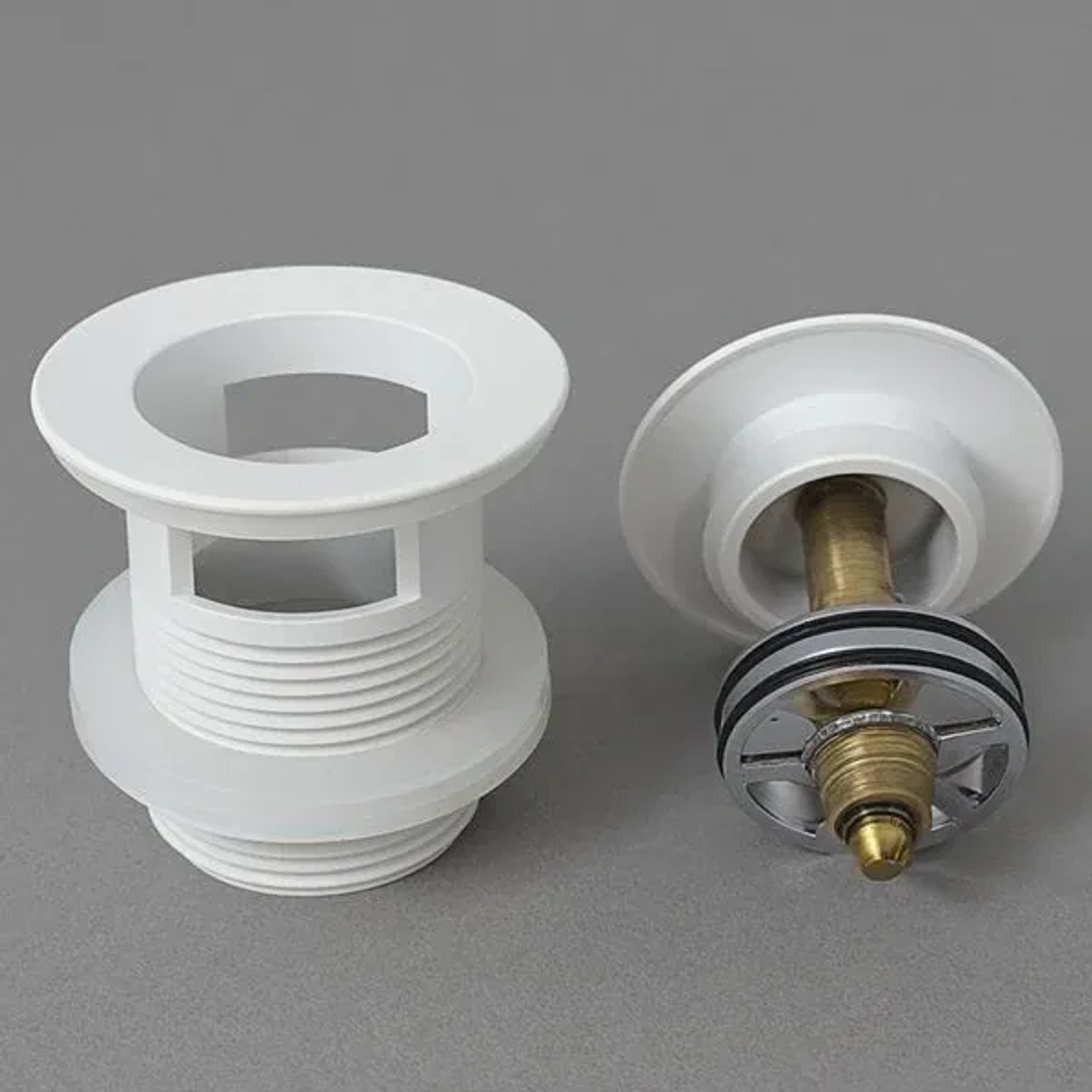Oceano Bath Overflow Pop Up/Out Waste Outlet In Gloss White