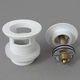 Oceano Bath Overflow Pop Up/Out Waste Outlet In Gloss White
