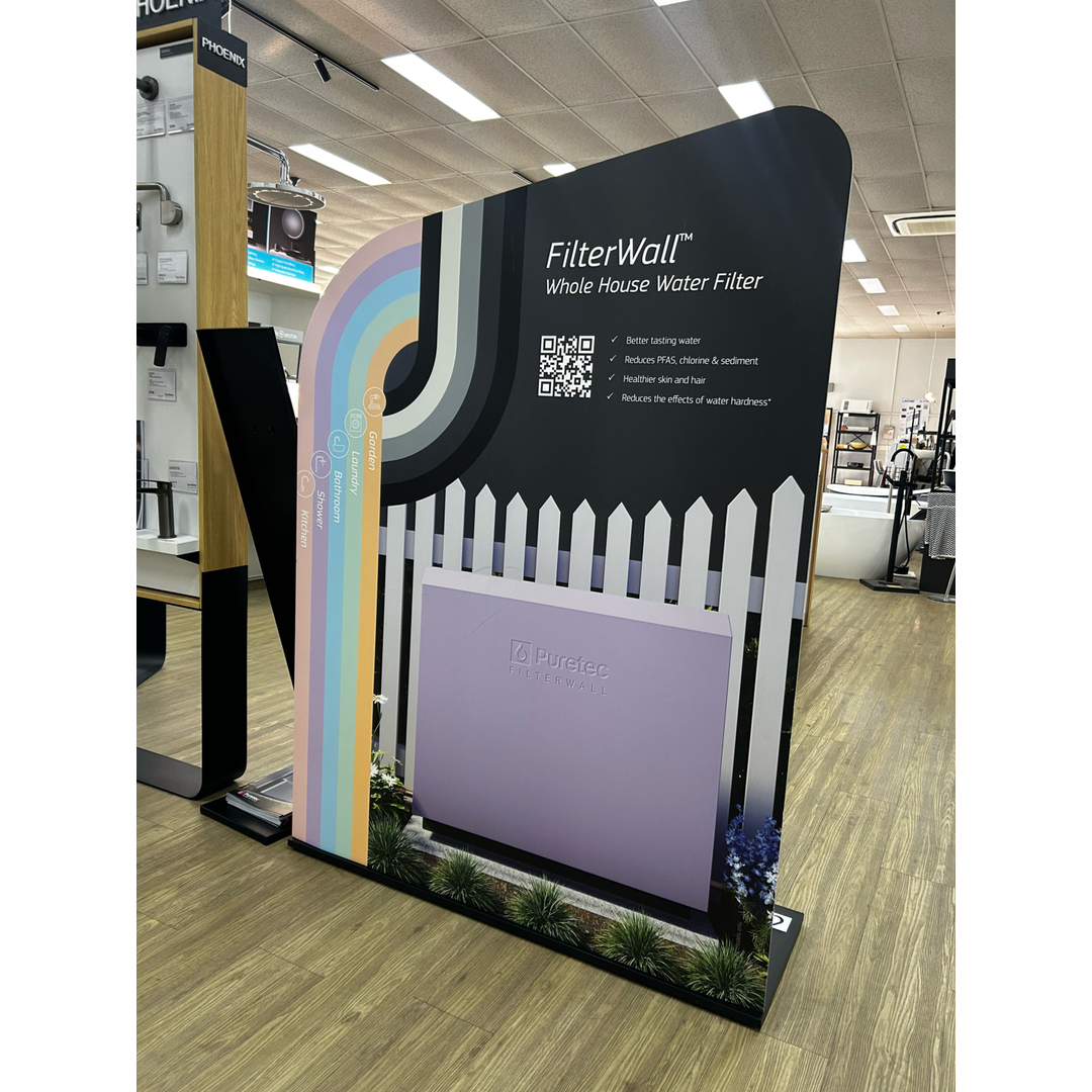 Puretec Filterwall Whole House Filtration Wisteria Front Cover 55L/Min Plumbed Bypass