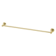 Phoenix Radii Single Towel Rail 800Mm Round Plate Brushed Gold Ra803-12