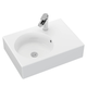 Fienza Reba Left Bowl Wall Basin, 600 X 425 X 150mm, 1 Tap Hole #Rb039L-1