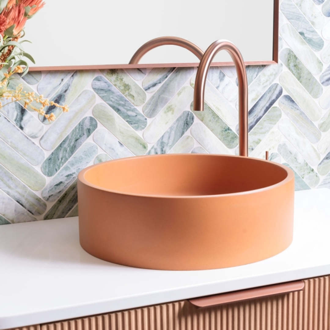 Fienza Jada Concrete Above Counter Basin Tuscan