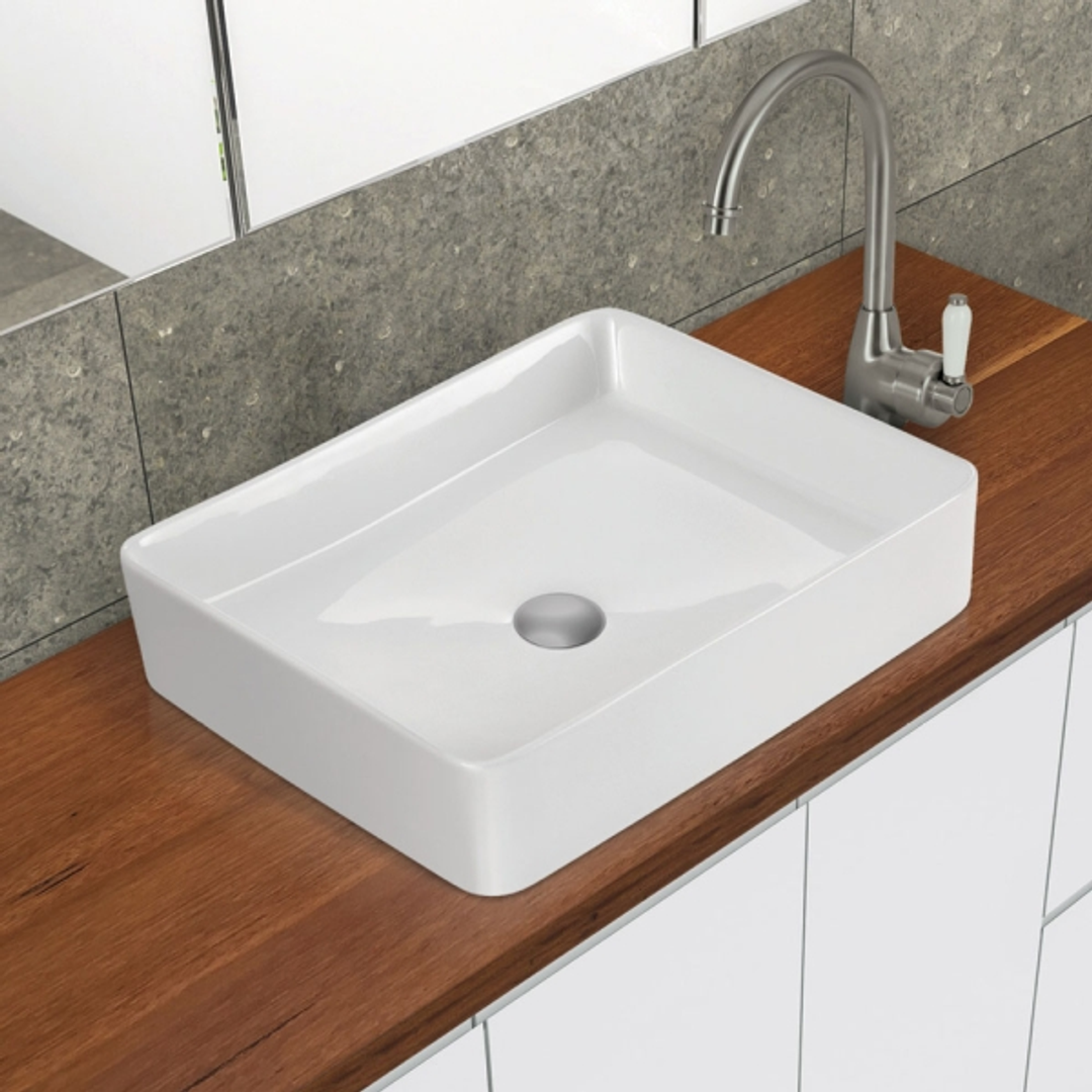 Fienza Luciana Above Counter Basin 510X405X110 White Rb2178