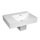 Fienza Tono 600 Wall Hung Basin With Shroud Right Hand Bowl Ceramic 1Th