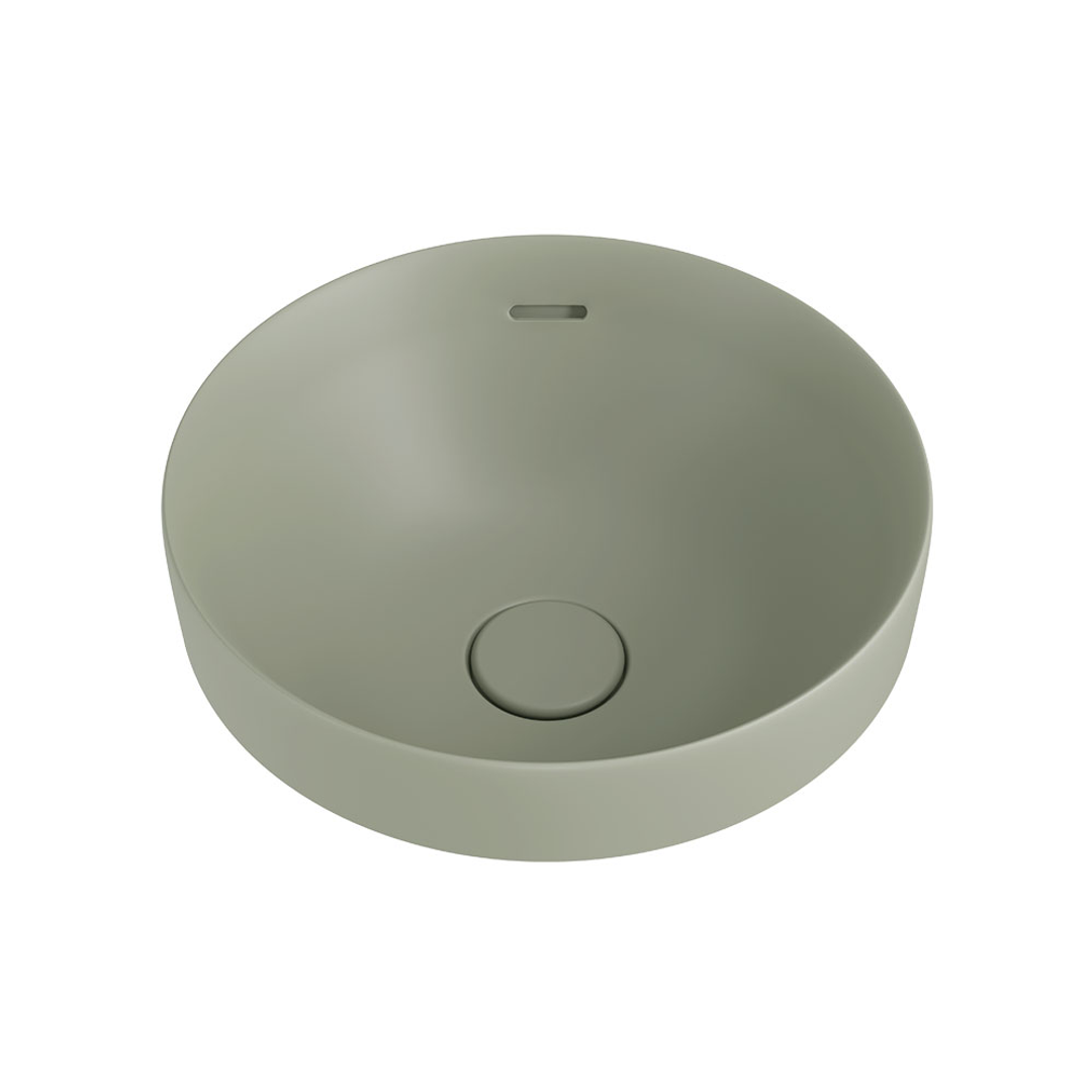 Fienza Aluca Round Semi-Inset Basin Matte Olive