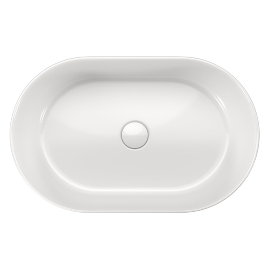 Fienza Aluca Pill Above Counter Basin 510X310X120mm Gloss White