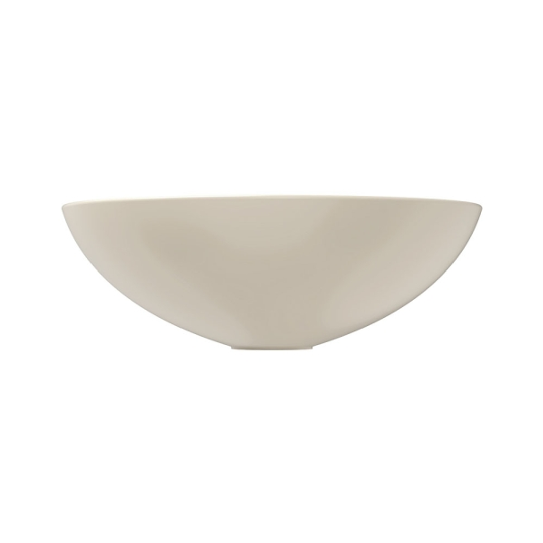 Fienza Aluca Slim Edge Basin 400mm Khaki Ceramic Above Counter