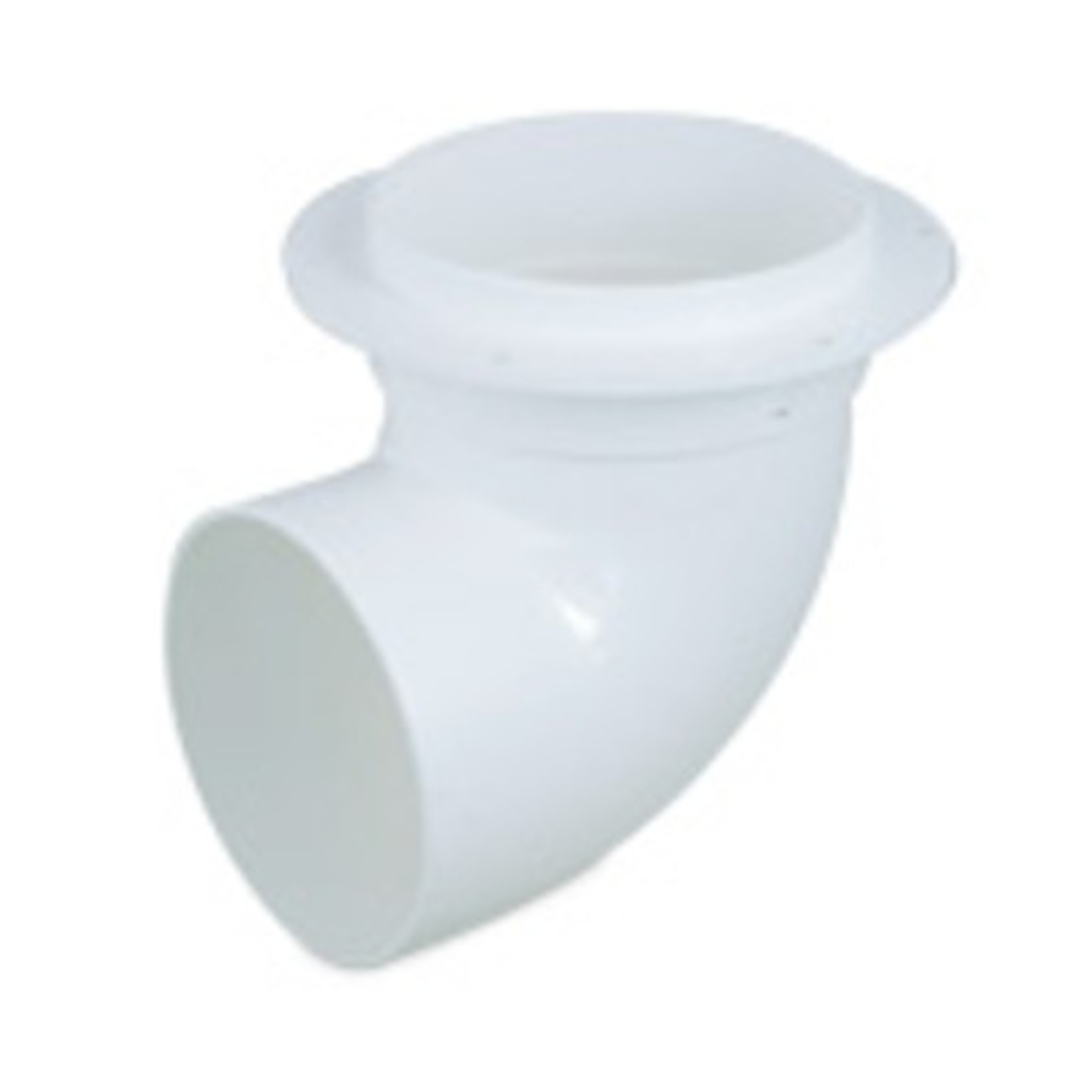 Rain Water 100Mm X 90Deg Bend Hi Level Tank Overlow Outlet S/W