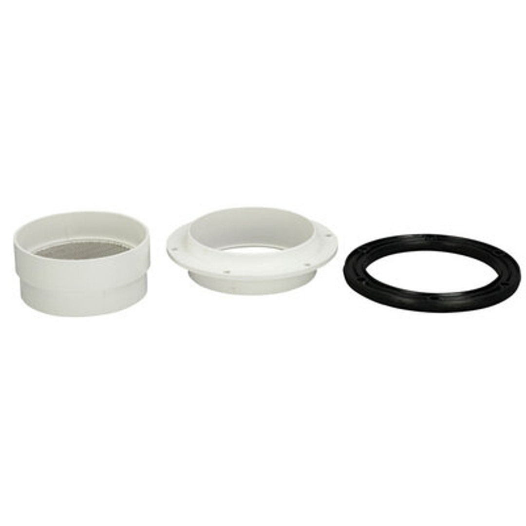 Plastec 90Mm Straight Flanged Overflow Tank Kit 18847