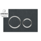 GEBERIT SIGMA 21 DUAL FLUSH MECHANICAL BUTTON & ACCESS PLATE SLATE