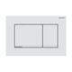 Geberit Sigma 20 Square D/F Button & Access Plate Gloss White & Matt White 115.883.11.1