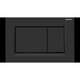 Geberit Sigma 30 Square D/F Button & Access Plate Matt Black & Black
