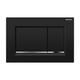 Geberit Sigma 30 Square D/F Button & Access Plate Black & Chrome