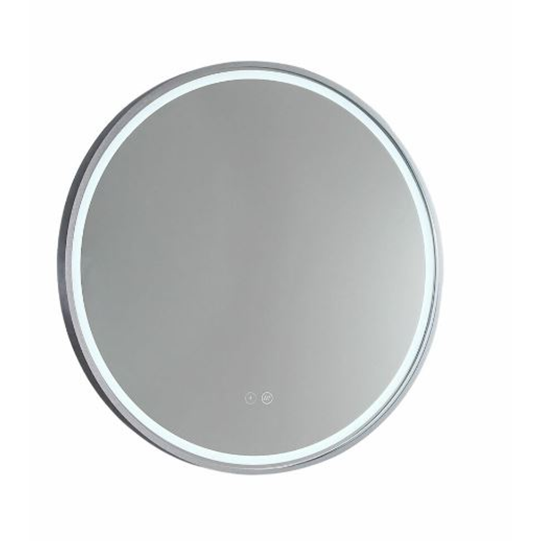Remer Sphere Led Mirror 610W X 610H X 40D  - Brushed Nickel