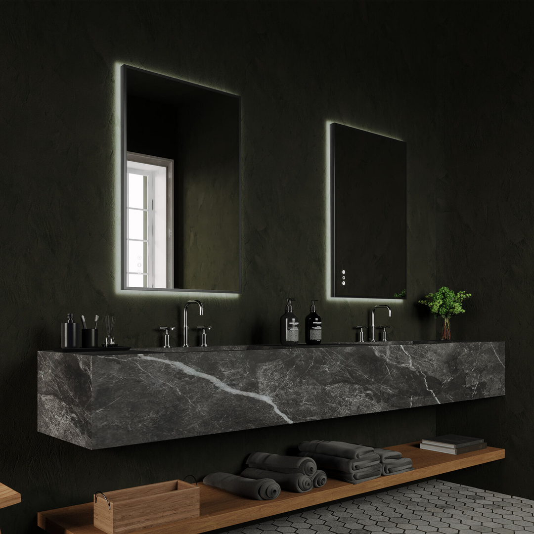 Remer R-Series Backlit Led Mirror With Demister Georgian Metalframe 900X600
