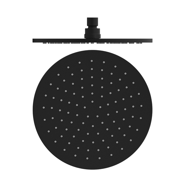 Nero 250mm Round Shower Head  Matt Black
