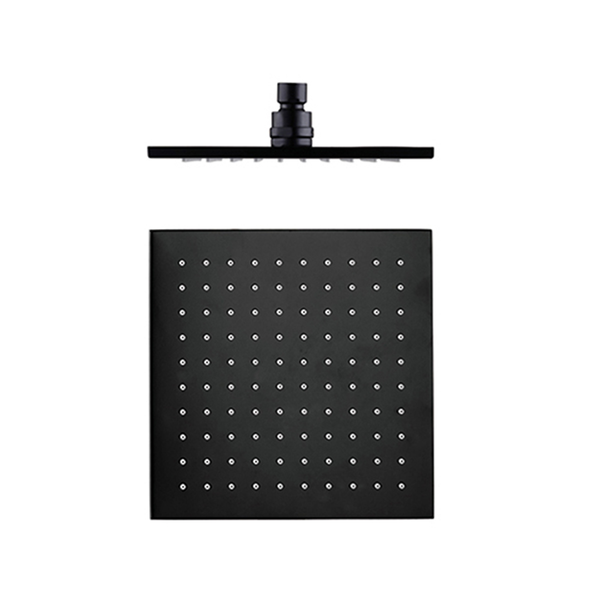 Nero 250Mm Square Shower Head Matt Black