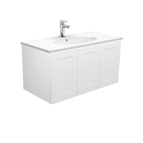 Fienza Rotondo Mila Wall Hung Vanity Left Drawer - 900mm