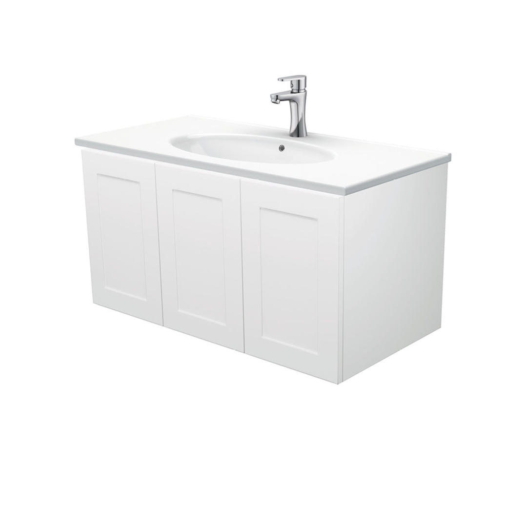 Fienza Rotondo Mila Wall Hung Vanity - Right Drawer - 900mm