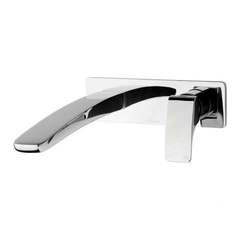 Phoenix Rush Wall Basin Set 230mm Chrome Ru786 Chr