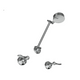 Ram Merino Flared Lever 1/4 Turn Cd Shower Set Chrome