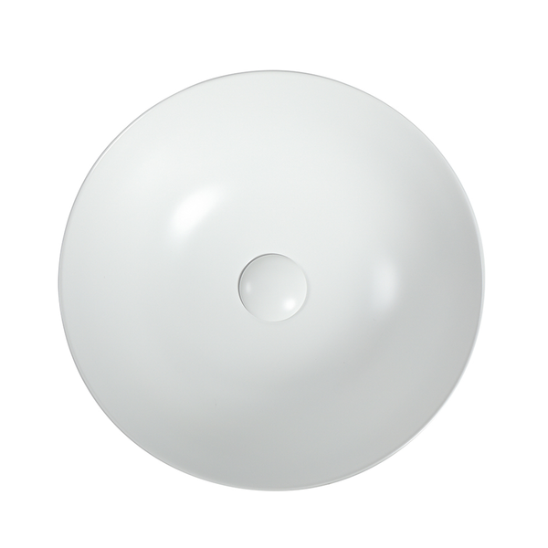 Zumi Ronda Basin 405X405X130Mm Matte White With 40Mm Matte White Pop Up Waste &  Adaptor