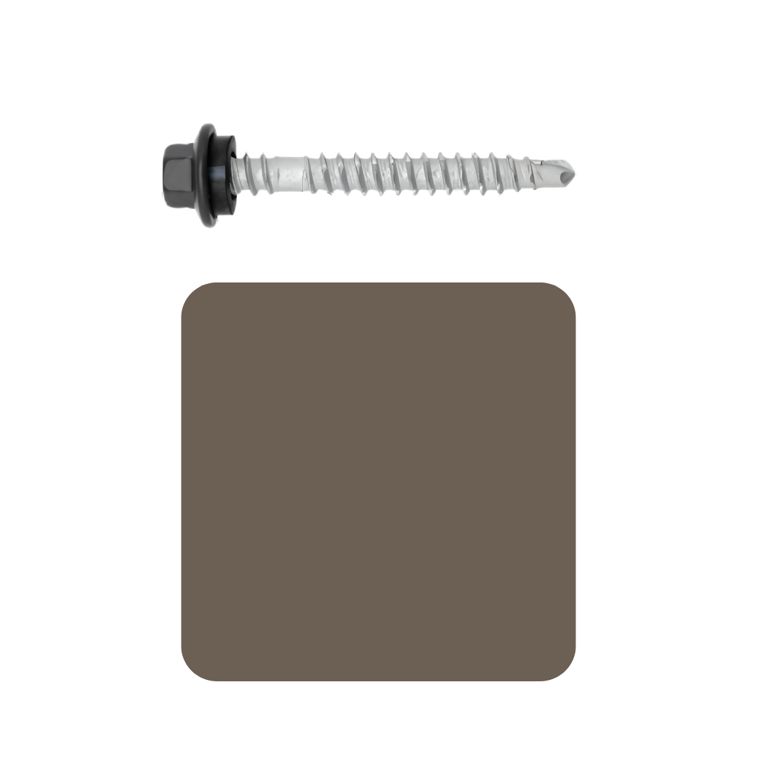Roofing Screw Timber/Metal M6# 25mm Colorbond (1000 Pack)