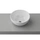 Timberline Rose Ceramic Basin White