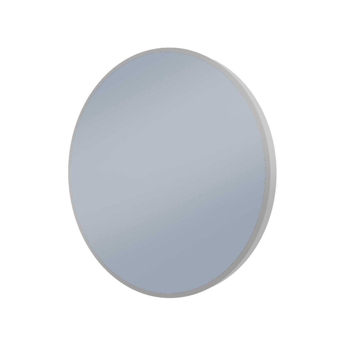 Remer S-Series 600 Round Backlit Led Mirror Demister Brits Nickel Frame