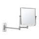 Thermogroup Chrome 1&5x Square Magnification Wall Mounted Shaving Mirror200 x 200mm