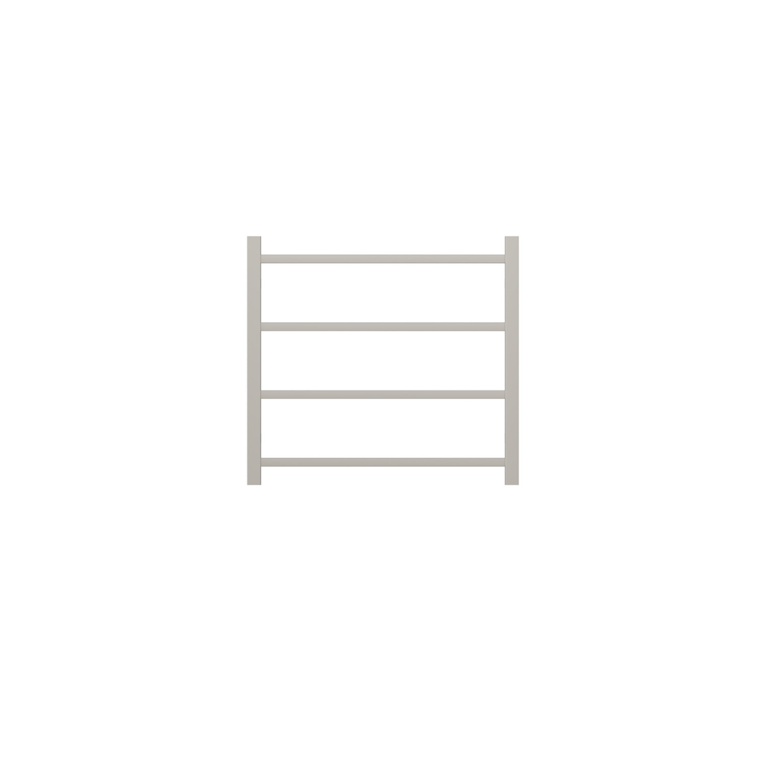 Linsol Spirit 4 Bar Heated Towel Rail - Brushed Nickel