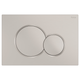 Fienza Sigma Brushed Nickel Round Button Flush Plate Suits Geberit Sigma Cistern