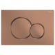 Fienza Sigma Brushed Copper Round Button Flush Plate Suits Geberit Sigma Cistern